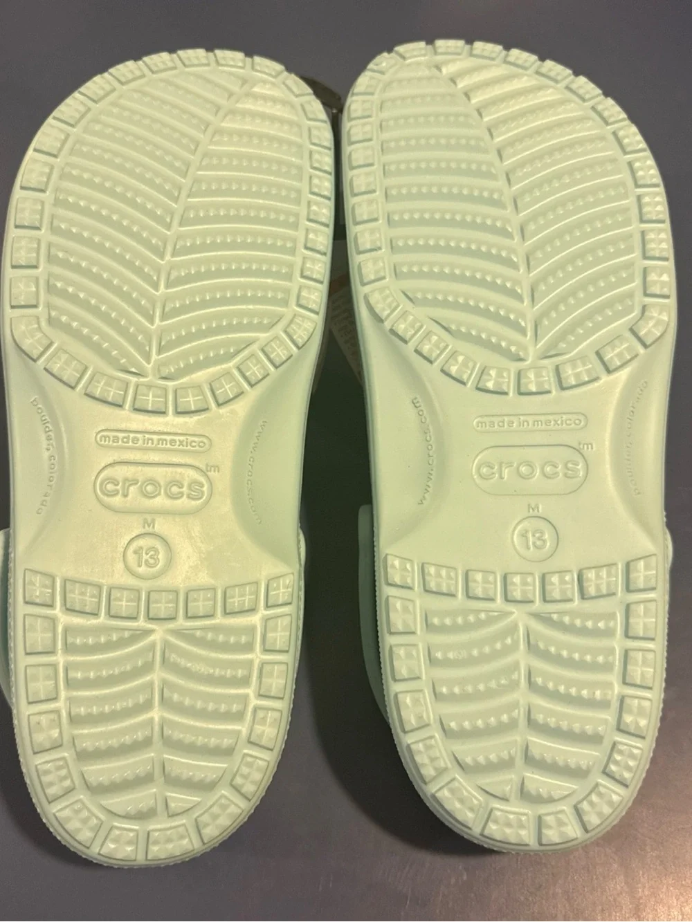 CROCS Classic Clog Pure Water Blue Shoe Mens size 13 NWT